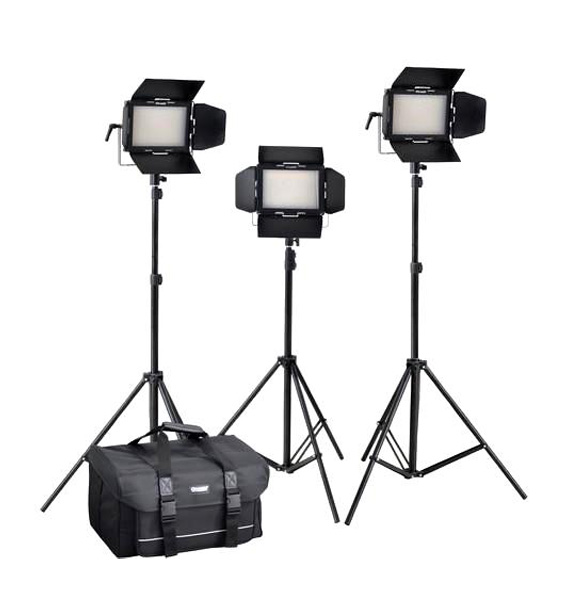 Kit 3x LED Cineroid LM400